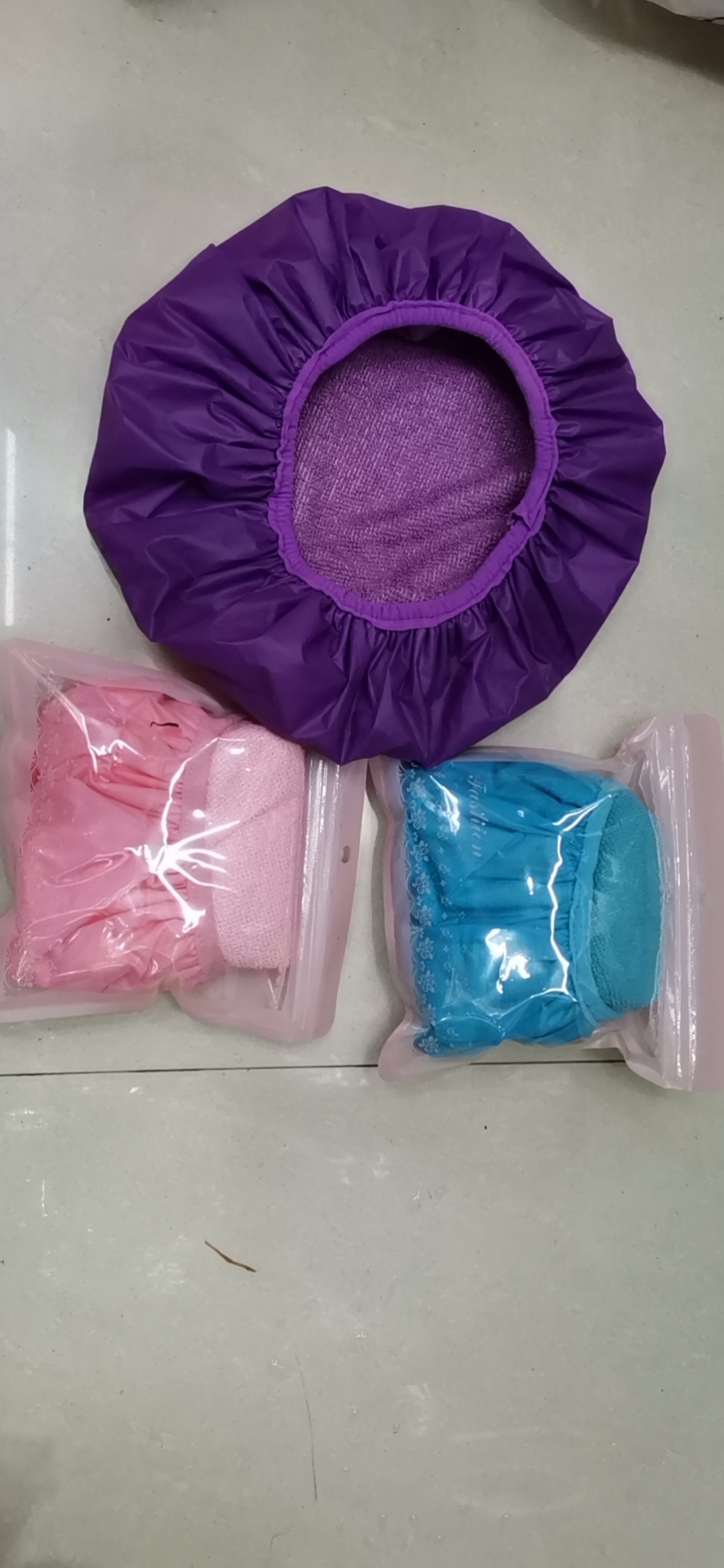 Shower cap manufacturer, double-layer shower cap, 720 pieces per piece, mixed color