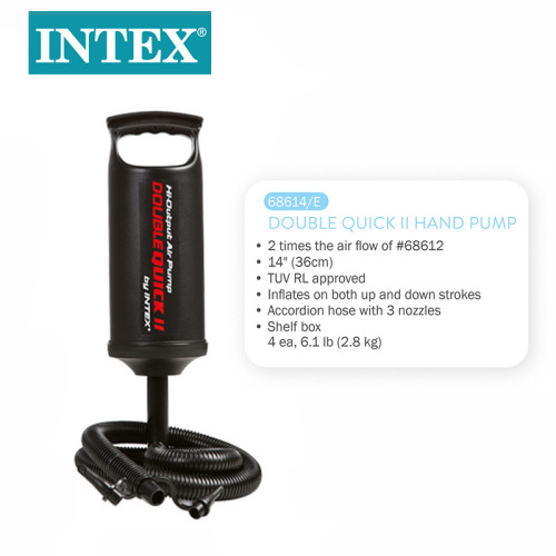 intex68614 fast manual air pump inftable mattress sofa air pump inftable toys tire pump wholesale