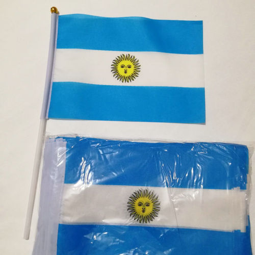 cross-border supply no. 8 hand flag factory direct sales argentina flag