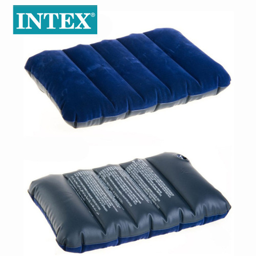 intex68672 blue fluff pillow outdoor easy to carry inflatable camping pillow wholesale