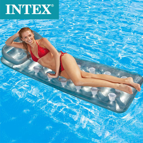 intex58894 suthing float single water leisure recliner thiened beach mat equipment inftable toys