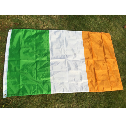 Cross-Border Supply of Irish Flag 90 * 150cm 3 * 5ft Screen Printing Polyester Fabrics No. 4 Irish Flag