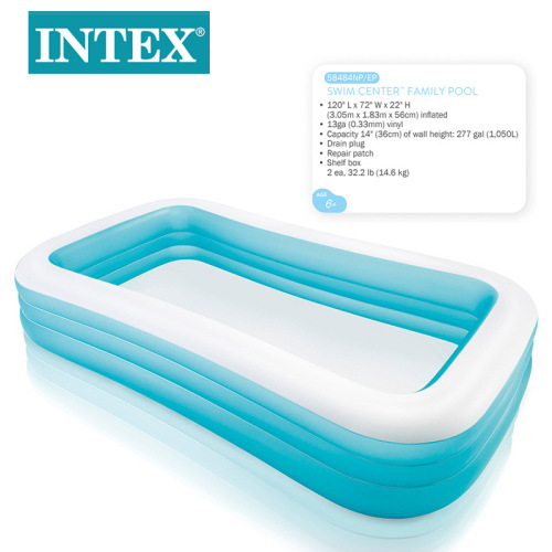 intex58484 summer adult and children swimming pool family inflatable pool pvc paddling pool inflatable toys