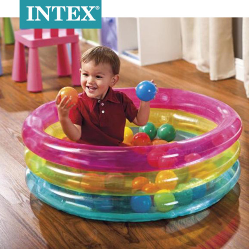 intex57104 fluorescent three-ring baby inflatable pool family play baby inflatable toy pool pedestal ring