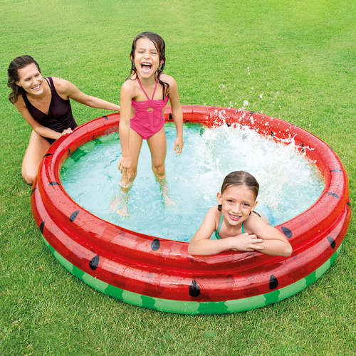 intex58448 watermelon inflatable pool children‘s entertainment inflatable toys family outdoor summer party swimming pool