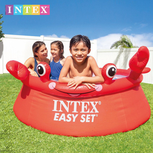 intex26100 inflatable pool summer creative inflatable toy 200.00cm crab dish pool wholesale