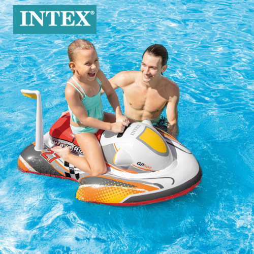 intex57520 new children‘s water inflatable toys mount summer baby creative airship water wholesale