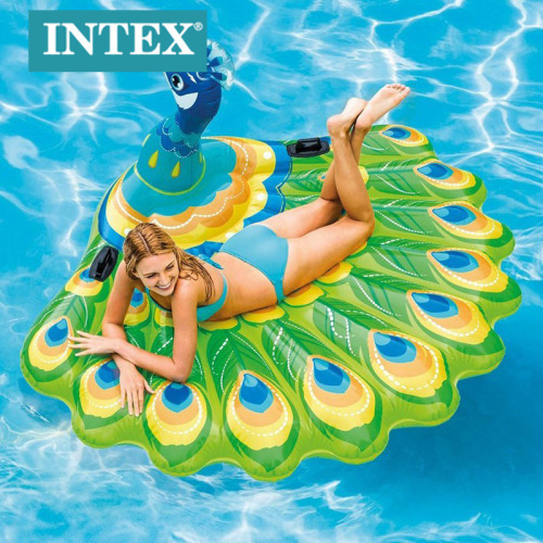 intex57250 peacock float adult and children inflatable floating bed shooting props water floatation bed inflatable toys
