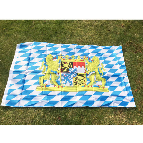 Spot Bavarian flag 90*150cm4 Polyester Cloth German Beer Festival Decorative Flag