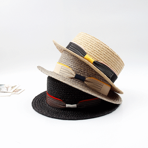 Women‘s Straw Hat Korean-Style White Lace-up Summer Raffia Hat Summer Women‘s Beach Hat Big Brim Foldable Sun Hat Travel