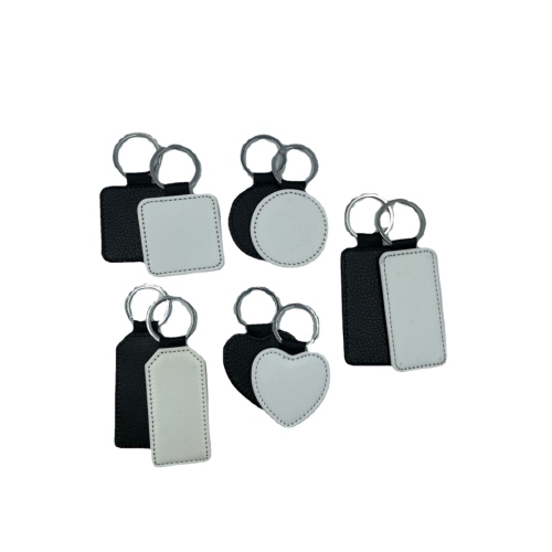 thermal transfer sublimation keychain litchi pattern pendant thermal transfer series spot factory direct supply