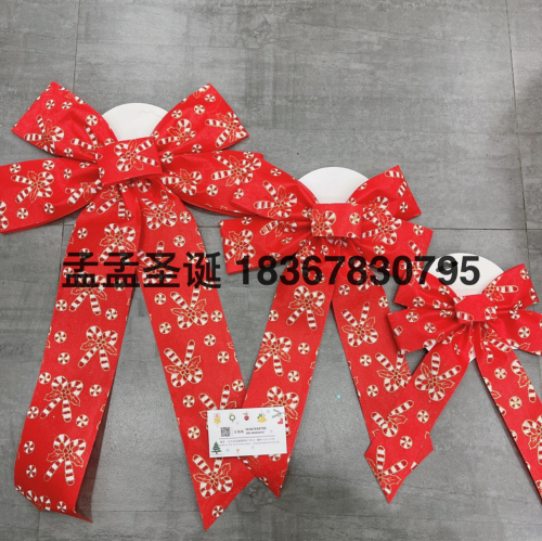 factory direct sales christmas bowknot christmas big bow christmas gift christmas pendant christmas decoration