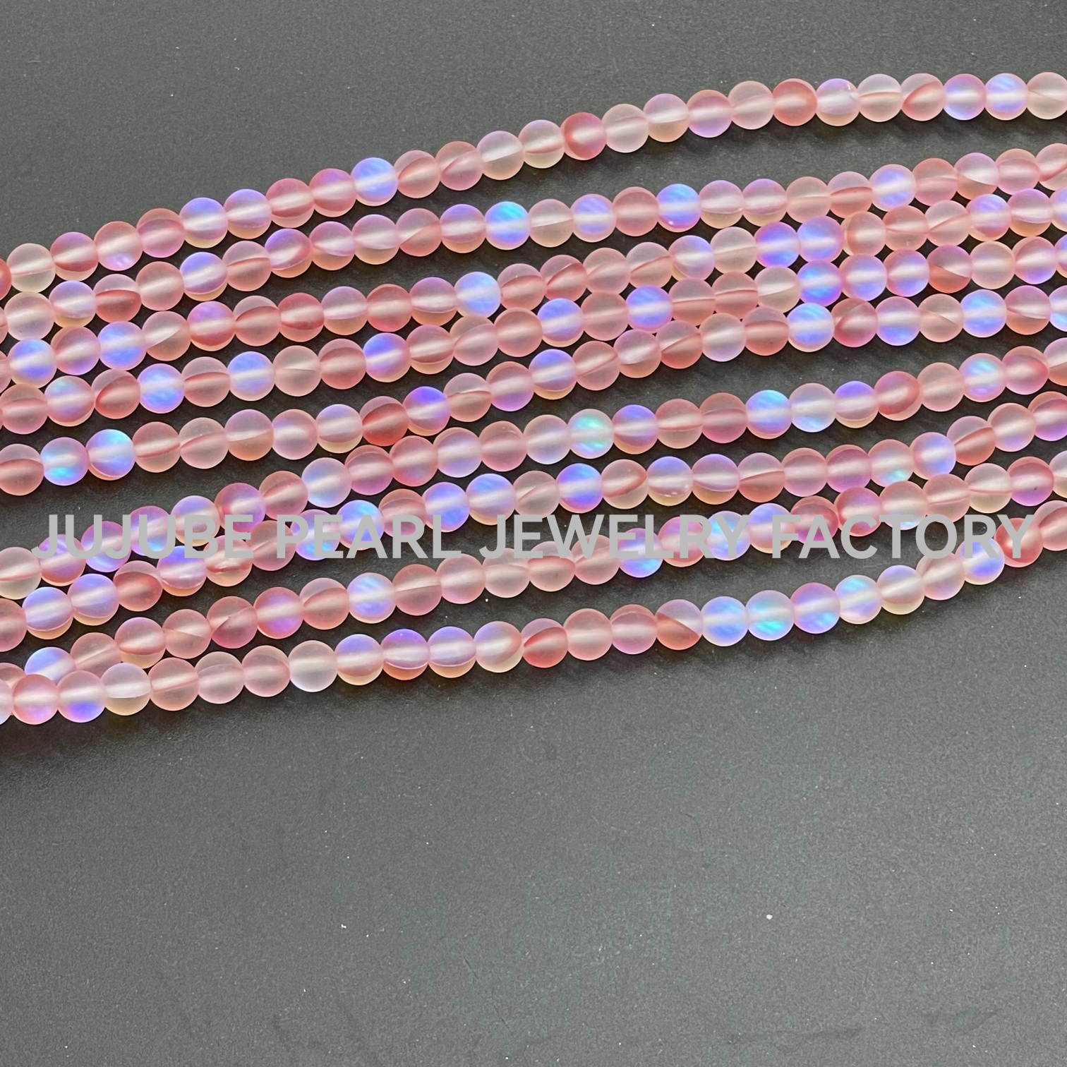 Bright frosted round crystal light bead flash light bead colorful stone
