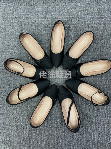 Single Shoes 35-40 All Black Wedge Women‘s Shoes Fabric， quality Assurance， Affordable Price， with Inner Box