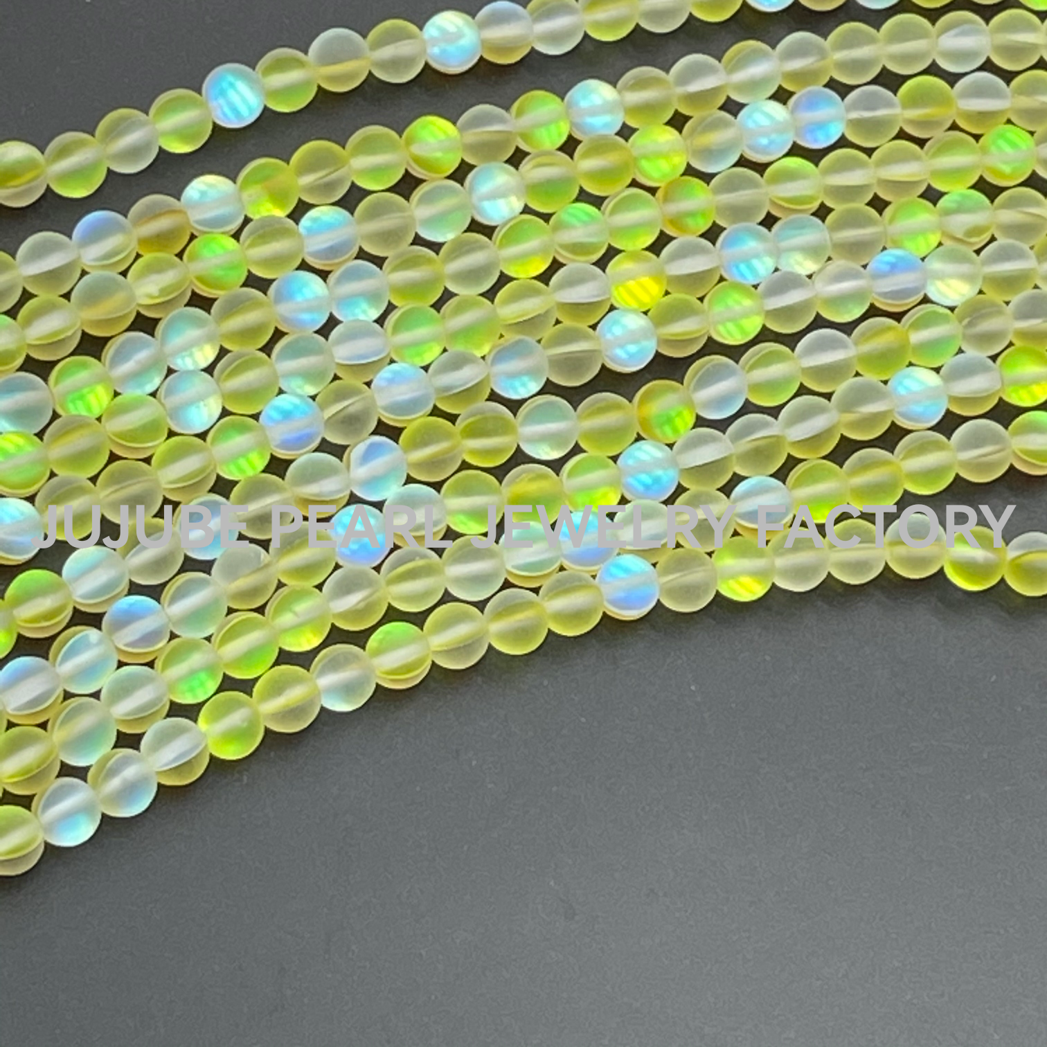 Bright frosted round crystal light bead flash light bead colorful stone