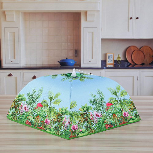 spring factory direct supply folding square vegetable cover household insect-proof insulation cover kitchen living room cover wholesale