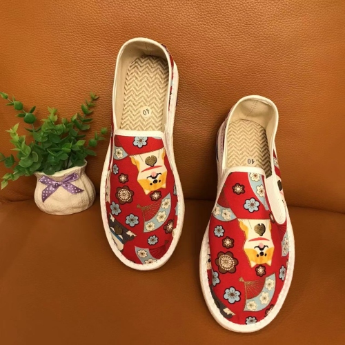women‘s cloth shoes summer new fashion thin soft bottom spring and autumn slip-on fisherman cloth shoes canvas shoes