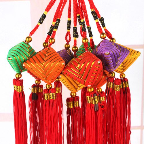 dragon boat festival sachet pendant gift sachet company gift gift car hanging thread zongzi color gift