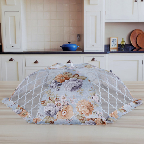 Summer 20-Inch Lace Folding Vegetable Cover Household Dining Table Anti Fly Food Cover Dust Cover Factory Wholesale