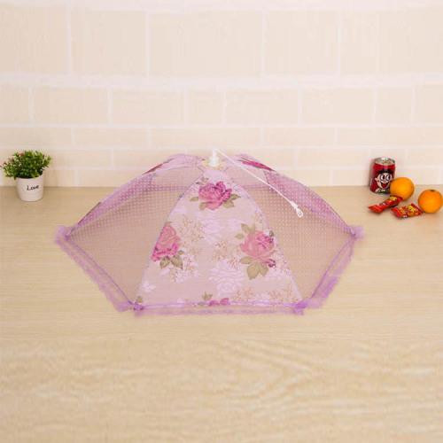 new round Lace Food Cover Anti-Fly Cover Vegetable Cover Food Cover Fruit Cover Folding Removable and Washable 