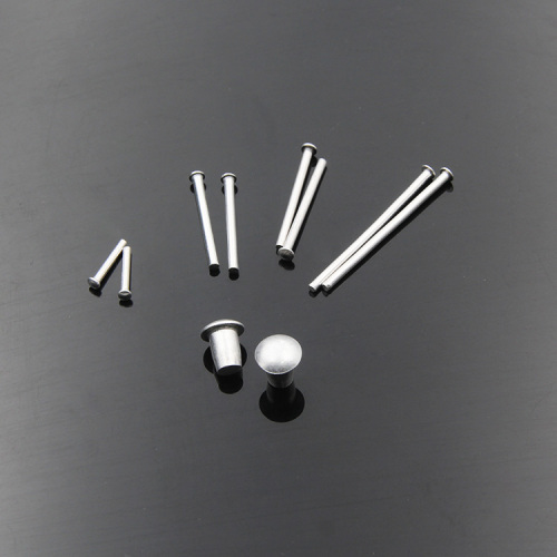standard parts aluminum rivet tylostyle flat head iron nail semi-hollow copper hollow nail countersunk head pin shaft key ring buckle bolt