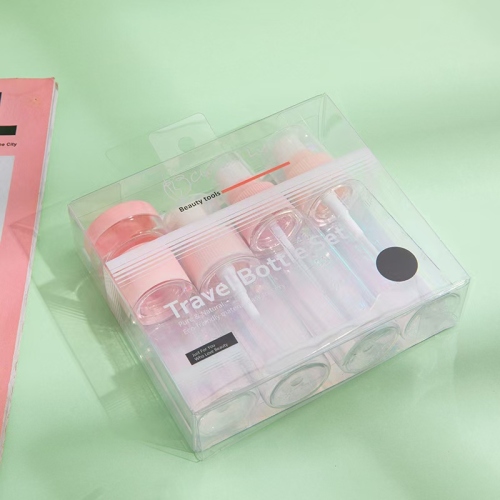 Travel Sub-Bottle PVC Boxed Cosmetic Bottle 6-Piece Set Spray Pressing Cream Travel Set Plastic sub-Bottling