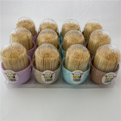 High Quality Bottled Bamboo Toothpick Foreign Trade Export Double Pointed Toothpick Factory Direct Sales Hotel Disposable Supplies Wholesale