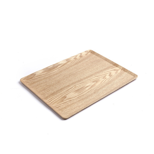 solid wood tableware rectangular coffee tea tray bread tray restaurant hotel tea cup tray wooden