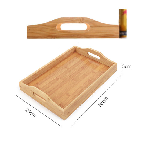 japanese rectangular solid wood bamboo tray tea tray home kitchen tea set tray sub-hotel restaurant serving tray