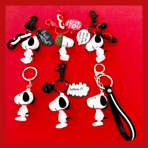 autumn and winter new cartoon epoxy doll keychain car pendant student bag key ornament creative gifts