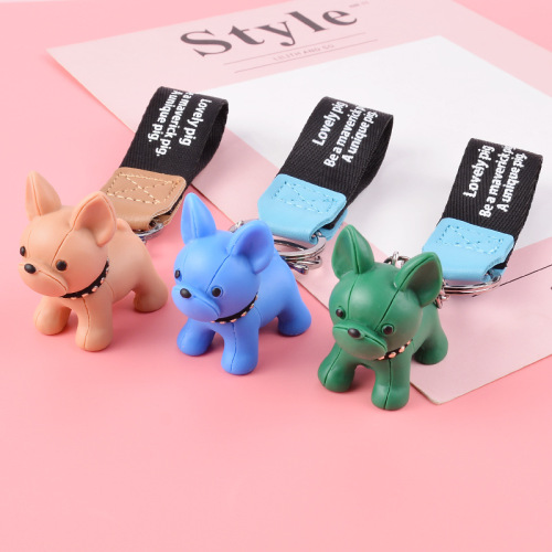 factory direct sales creative cartoon cute puppy keychain pendant boys and girls bag ornaments small gifts wholesale