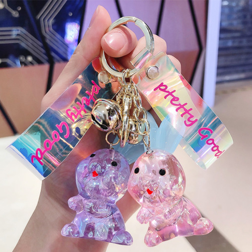 Creative Colorful Rabbit cute Key Chain Cartoon Doll Men‘s and Women‘s Car Key Pendant Bag Pendant Key