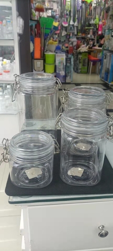 PET Plastic Cookie Jar Food Jar Fruit Jar Jewelry Jar