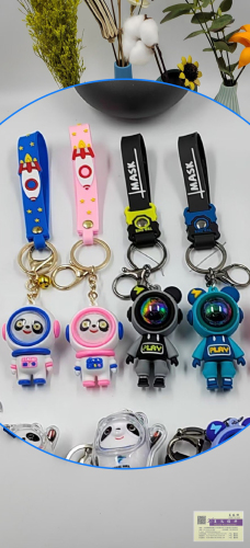 Starry Sky Version Spaceman Toy Space Ice， pier Pier Space Keychain Starry Sky Man Keychain