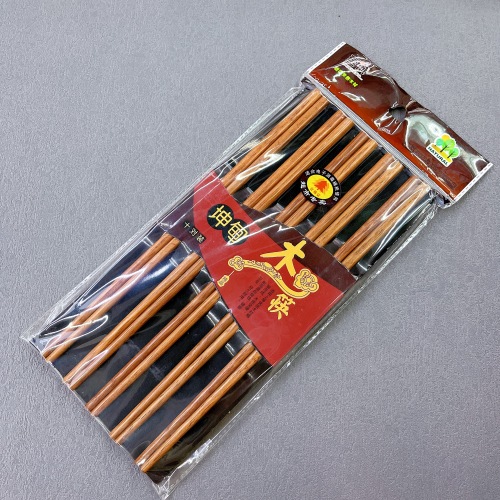[Golden Butler] Kundian Iron Wooden Chopsticks 10 Pairs Home High-End Solid Wood Chopsticks Wooden Chopsticks Wholesale