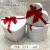 Cross Bow Tiandigai Heart Box Three-Piece Heart-Shaped Gift Box Valentine's Day Flower Box Hand Gift Box