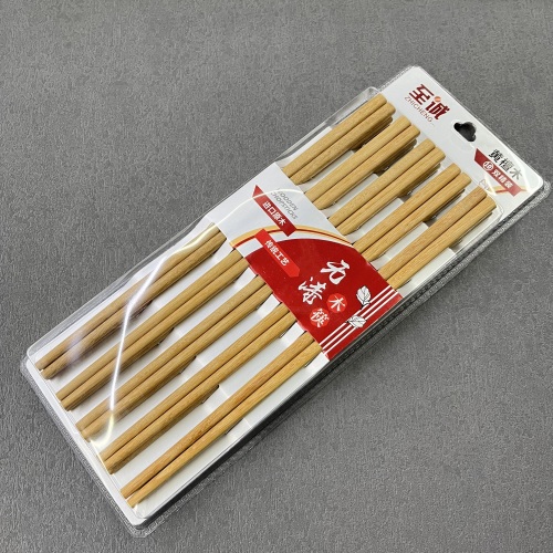 Paint-Free Wax-Free Rosewood Chopsticks 10 Pairs Blister Pack Household hotel High-End Solid Wood Chopsticks Wholesale 