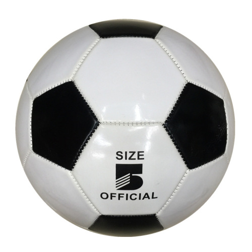 spot football factory wholesale pvc pu tpu black and white， colored football 3 4 5 direct sales