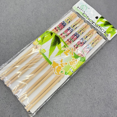 [Golden Butler] Printing Bamboo Chopsticks 10 Pairs of Family Affordable