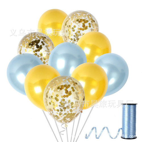 wholesale 12-inch 2.8g pearl latex balloon shopping mall hotel opening wedding venue layout supplies