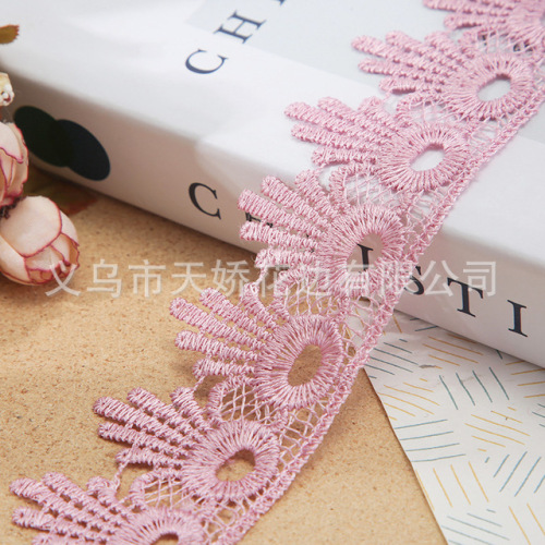 4.8cm Embroidery Water Soluble Lace DIY Polyester Silk lace Underwear Clothing Accessories