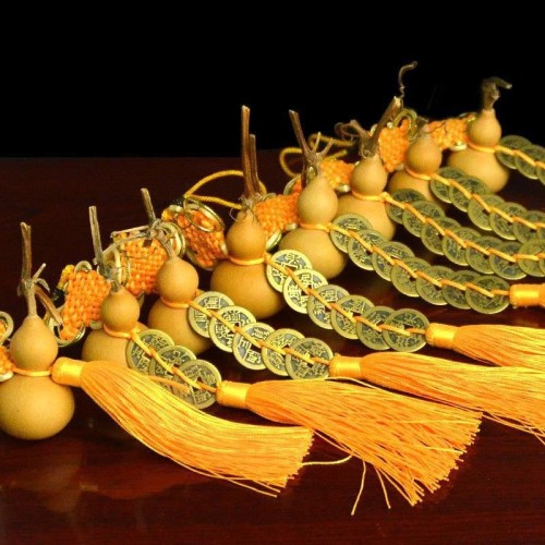 Natural Gourd Five Emperor Money 4-6cm Wenwan Gourd Pendant Crafts Boutique Six Emperor Money Pendant Taoism