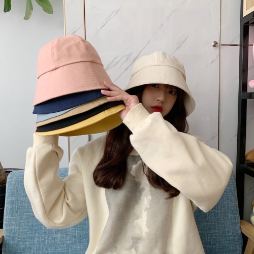 Hat Women‘s Net Red Fisherman Hat Japanese Dome Bucket Hat Spring and Summer Korean Style Fashionable Sun-Proof Bell-Type Sun-Proof Lampshade Cap