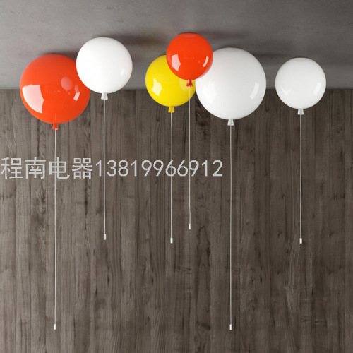 modern minimalist creative restaurant bedroom light kindergarten bar room children acrylic color balloon ceiling light