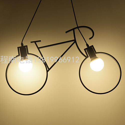 Creative Personality Simplicity American Country Industrial Style Restaurant Retro Nostalgic Theme Bar Bicycle Iron Droplight