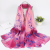 70"X55" Women Fashion Silk Scarf Oblong Floral Oversize Soft Shawl Beach Wrap