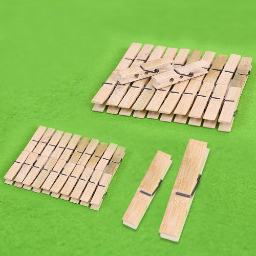 Primary Color Wooden Clip Photo Wall Clip Hemp Rope Wood Wooden Clip Kindergarten DIY Handmade Material Wholesale