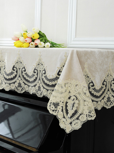 european piano cover lace fabric piano cover cloth yamaha piano dust cover towel american pastoral style