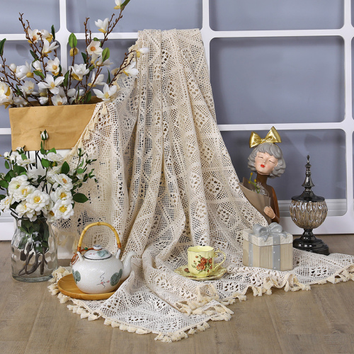 internet celebrity photography background cloth props table cloth placemat hollow-out woven french retro crochet multi-purpose cover towel