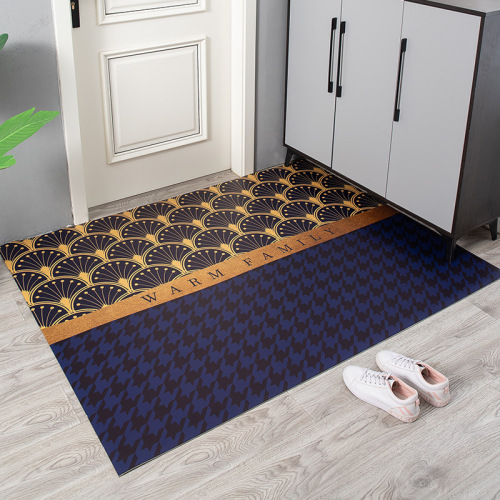 xinfa leather printing entrance door mat scrubbing and cutting pvc entrance mats entrance foot mat